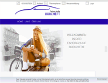 Tablet Screenshot of fahrschule-burchert.de